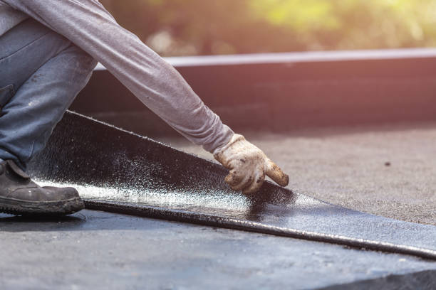Professional Emergency Waterproofing technician working in Royal Center, IN